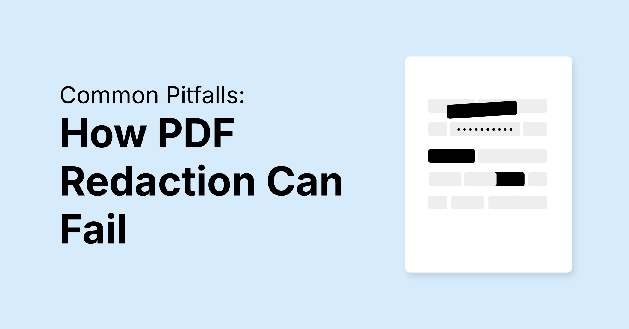 How PDF Redaction Can Fail